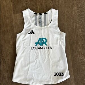 Adidas Women’s White Los Angeles Singlet Tank XS